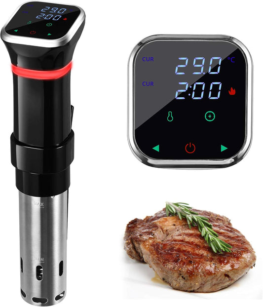 Tanice Sous Vide, Precision Cooker Immersion Circulator 1100W Water Sous Vide Device with Accurate Temperature and Time Control Sous Vide Cookbook Included